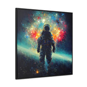 Space Man Gallery Canvas Wrap, Square Frame