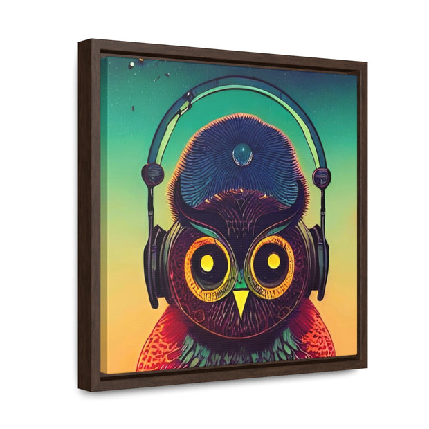 Woke OWL - Gallery Canvas Wrap, Square Frame